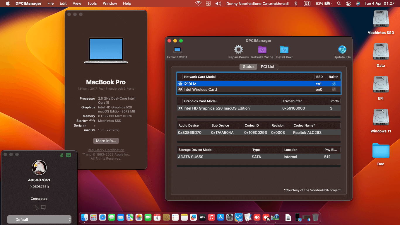 Lenovo Thinkpad X260 6th Dual Battery [SkyLake   Intel HD 520 + PS2 SMBUS]   OpenCore 1